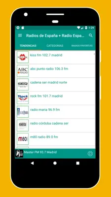 Radio Spain - Radio Spain FM + Internet Radio FM android App screenshot 2